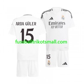 Fußballtrikots Real Madrid Arda Guler 15 Kinder 2024-2025 Kurzarm Heimtrikotsatz kaufen